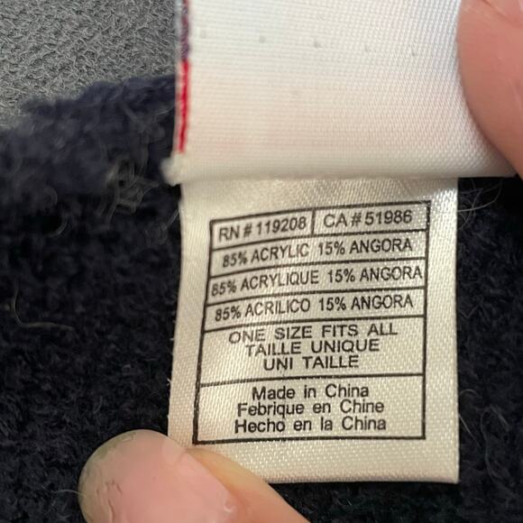 Vintage Womens New England Patriots Hat Beanie Cap Angora Rabbit NFL Football - Picture 9 of 10